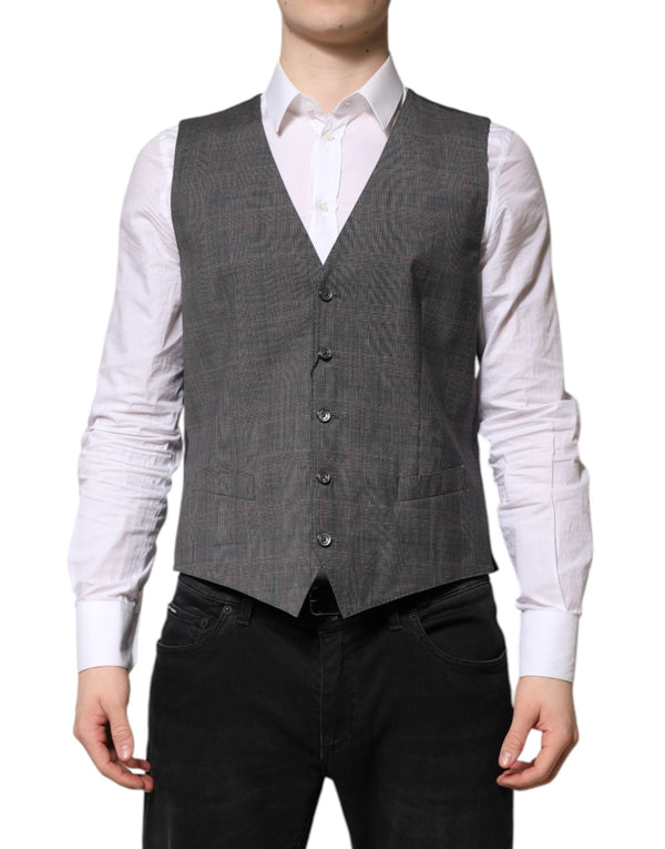 Dolce & Gabbana 100% Virgin Wool vest in gray