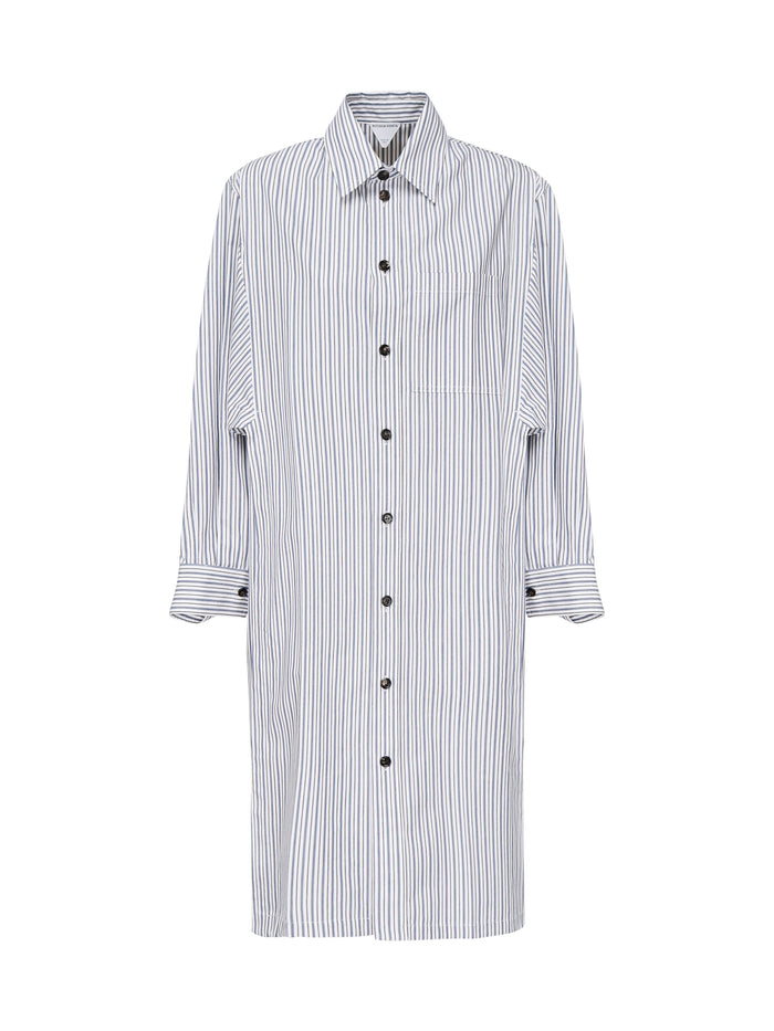 Bottega Veneta Dresses Blue/white Cotton