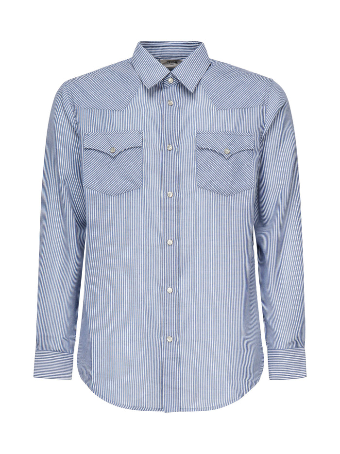 Céline Shirts Xhite/blue