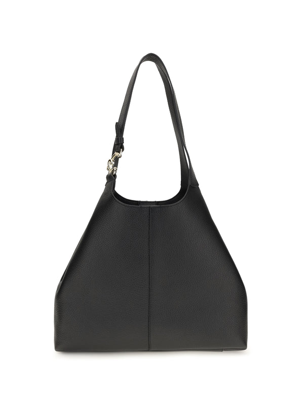 Coccinelle 100% Calf Leather Bos Taurus shoulder bag in black