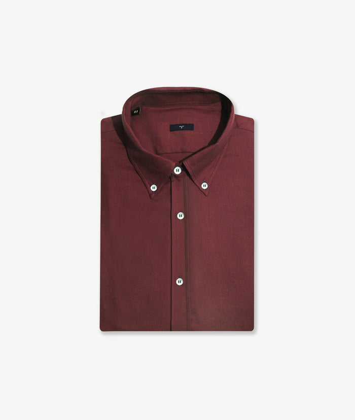 Sport Cashmere And Cotton Shirt Chelsea Darkred