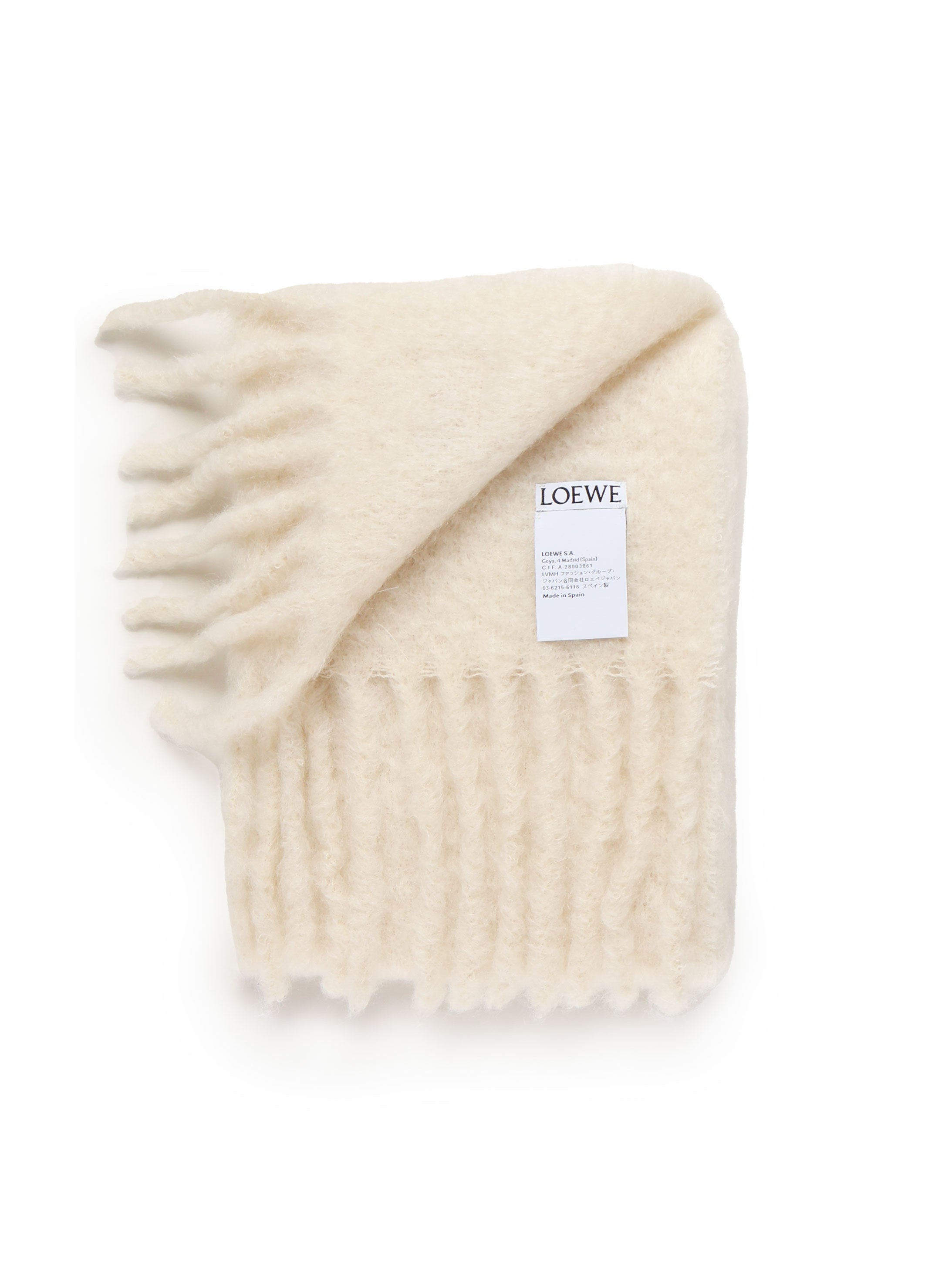 Loewe Scarfs White Mohair/wool/polyamide