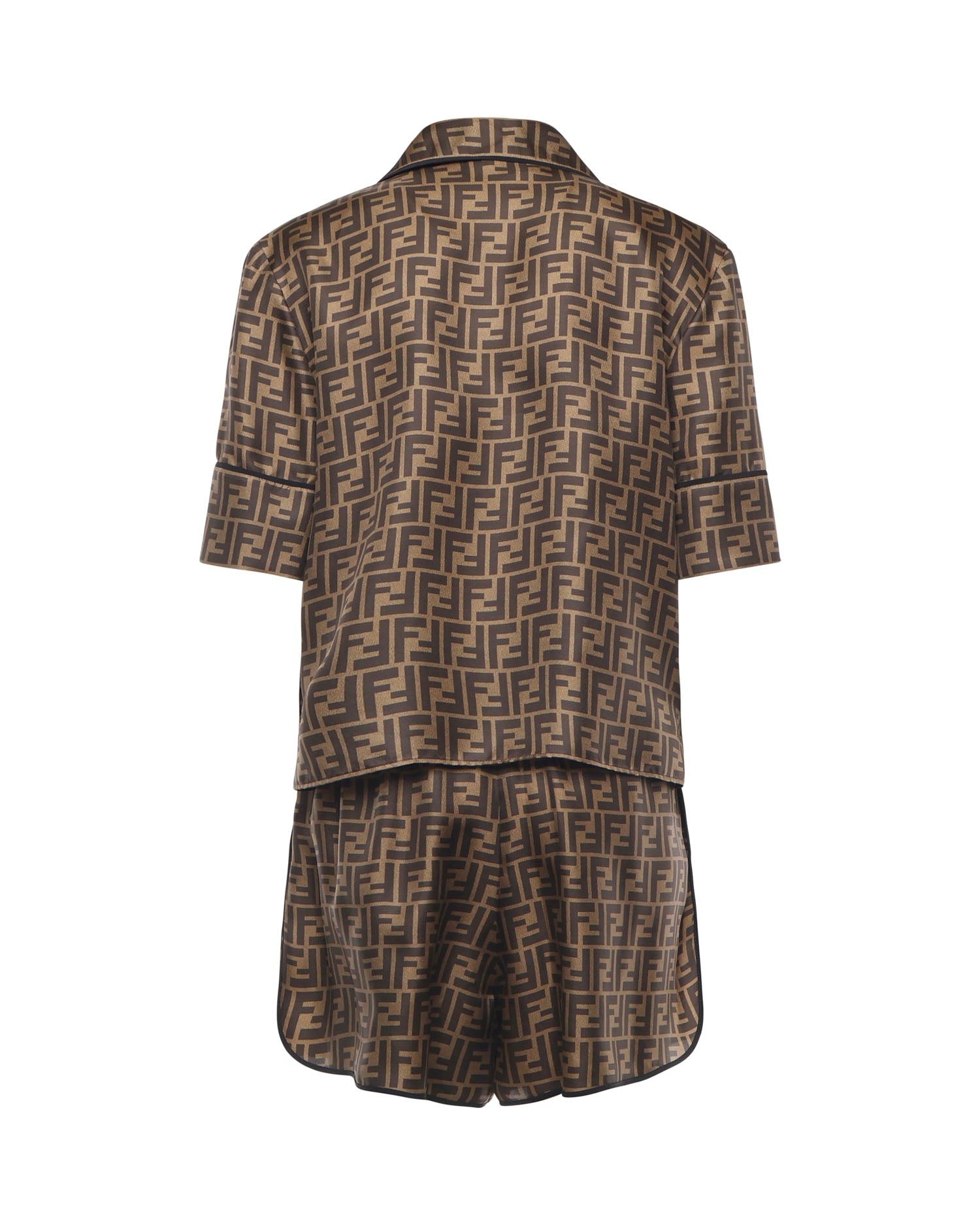 Fendi Dresses Brown Silk