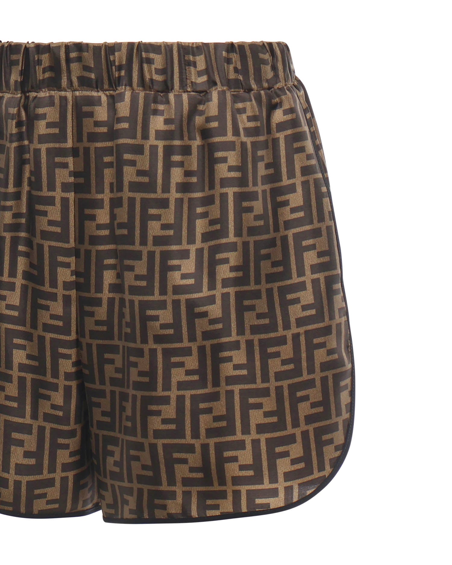 Fendi Dresses Brown Silk