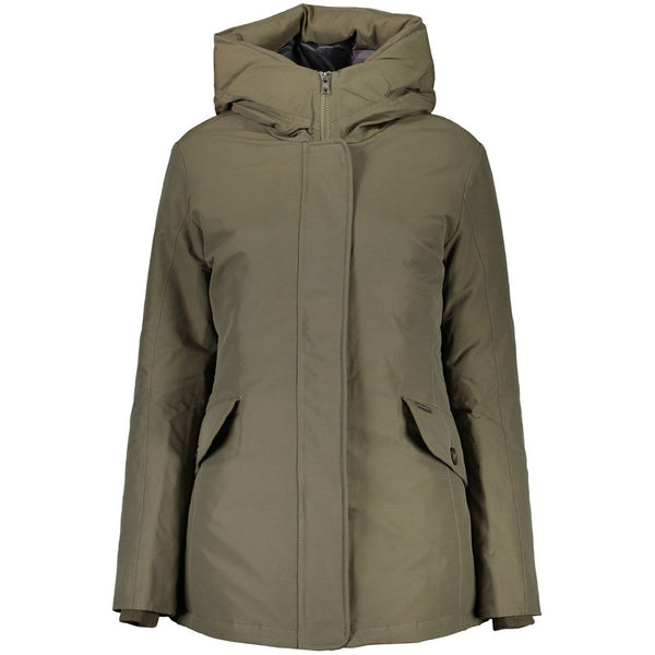 Woolrich 67% Cotton down jacket in green