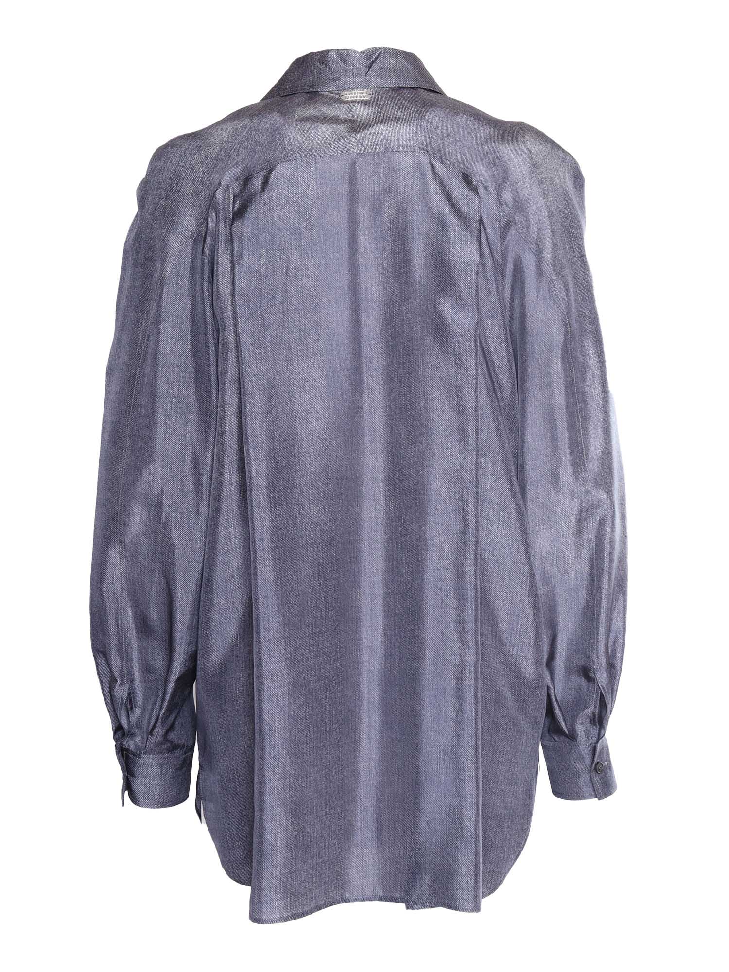 Grey Silk Shirt