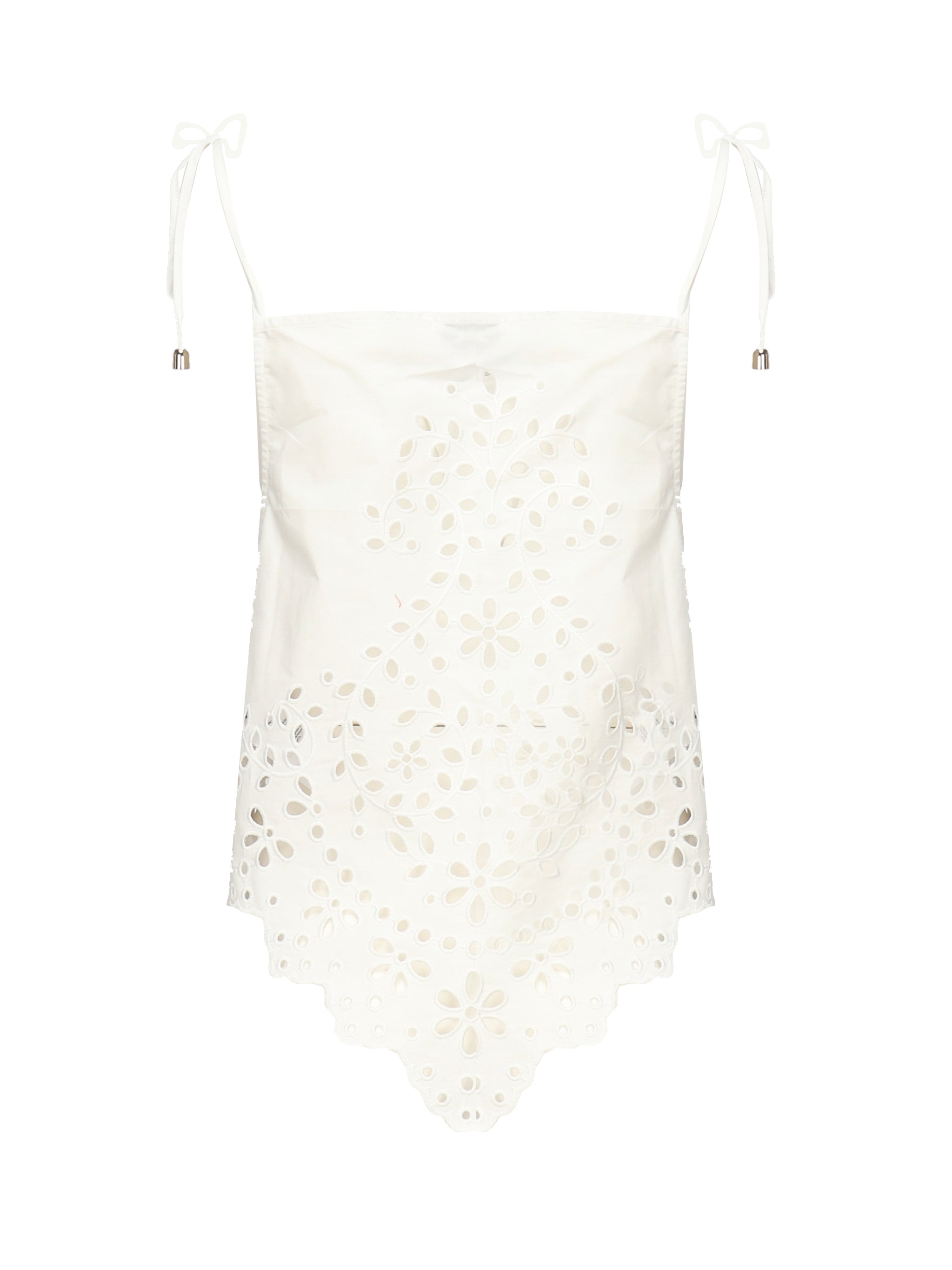 Self-portrait Top White Cotton