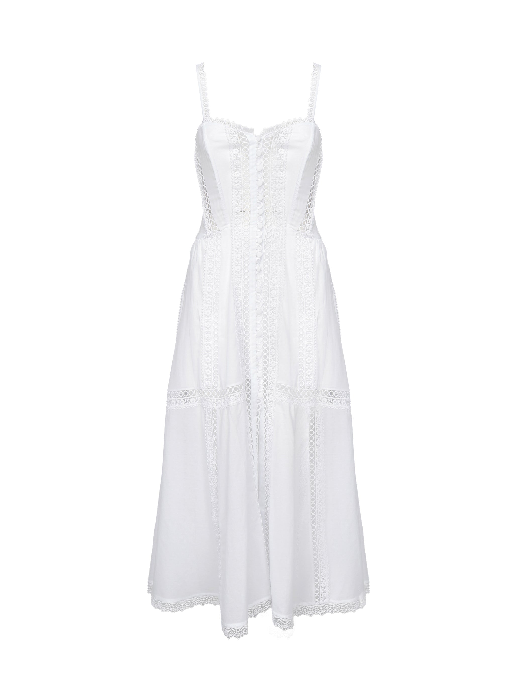 CharoRuiz Dresses White Cotton Polyester