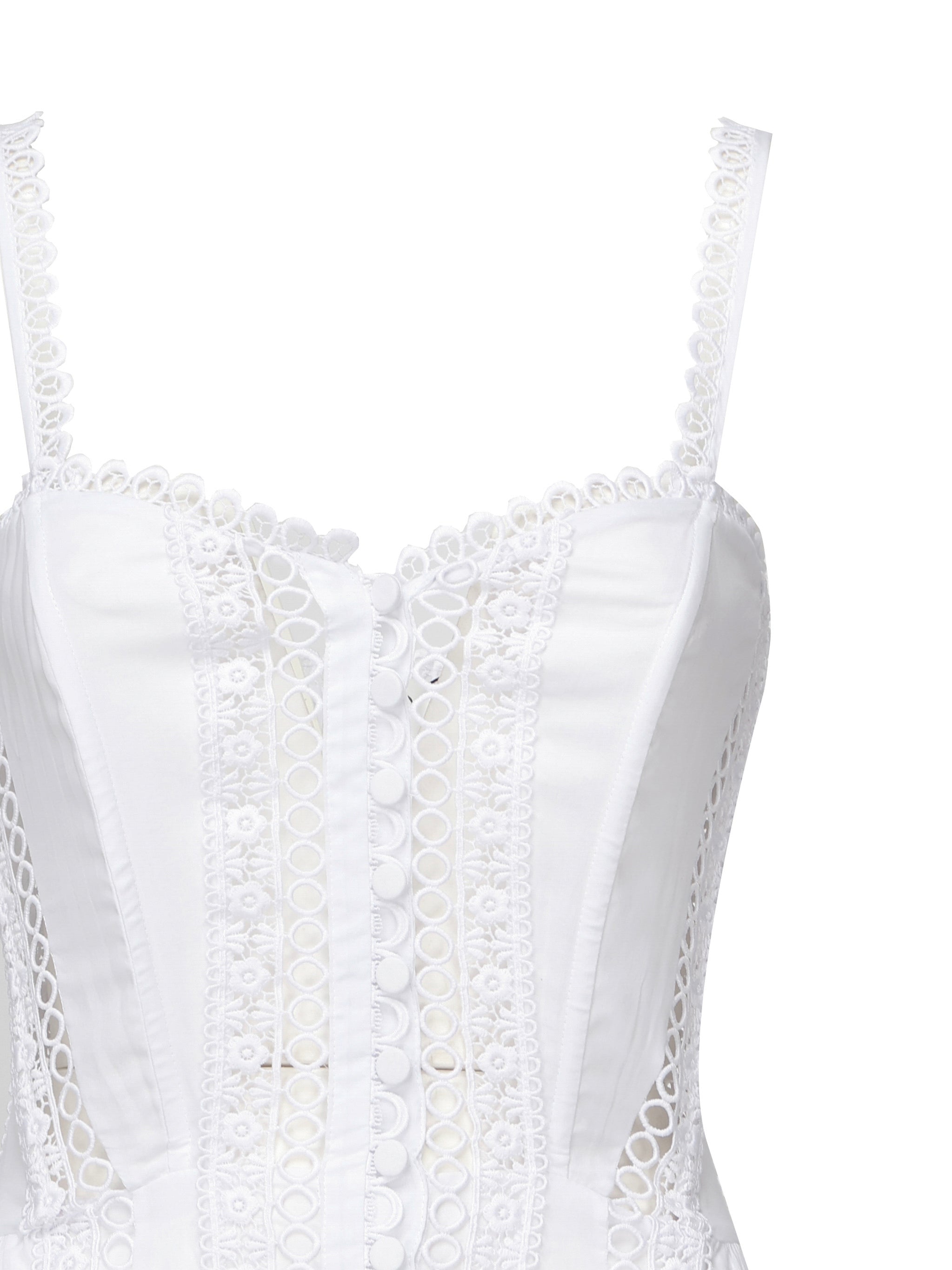 CharoRuiz Dresses White Cotton Polyester