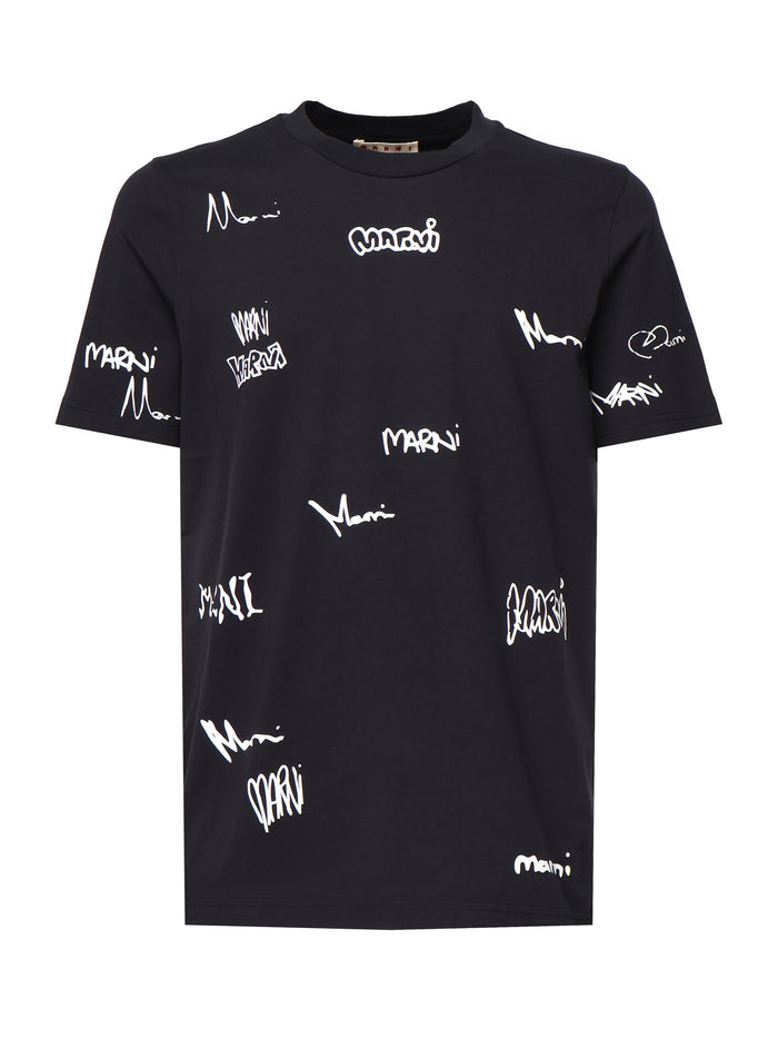 Marni T-Shirts And Polos Blue Cotton
