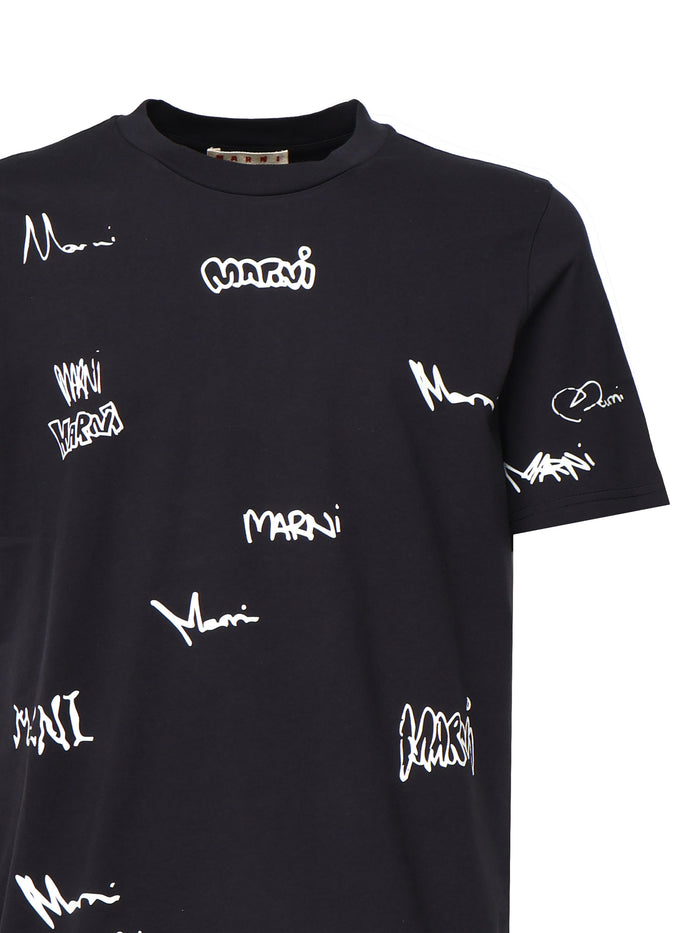 Marni T-Shirts And Polos Blue Cotton