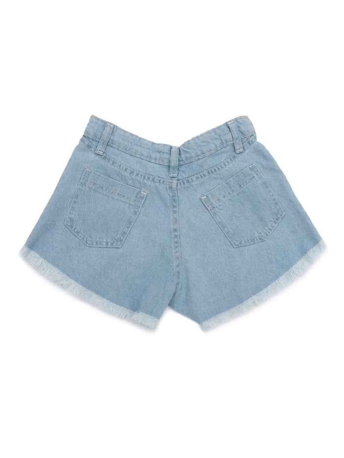 Light Blue Denim Shorts