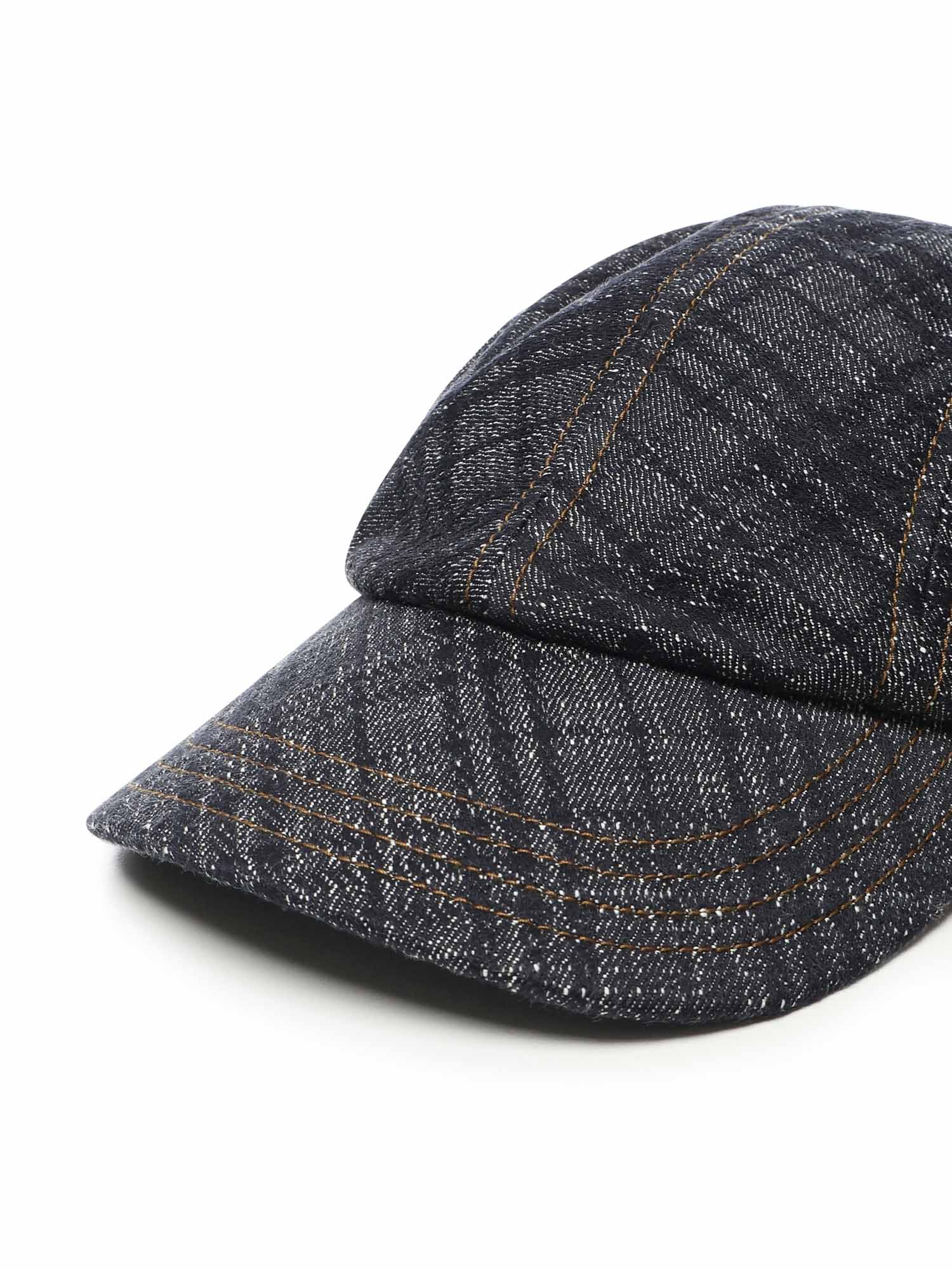 Burberry Hats Blue Cotton