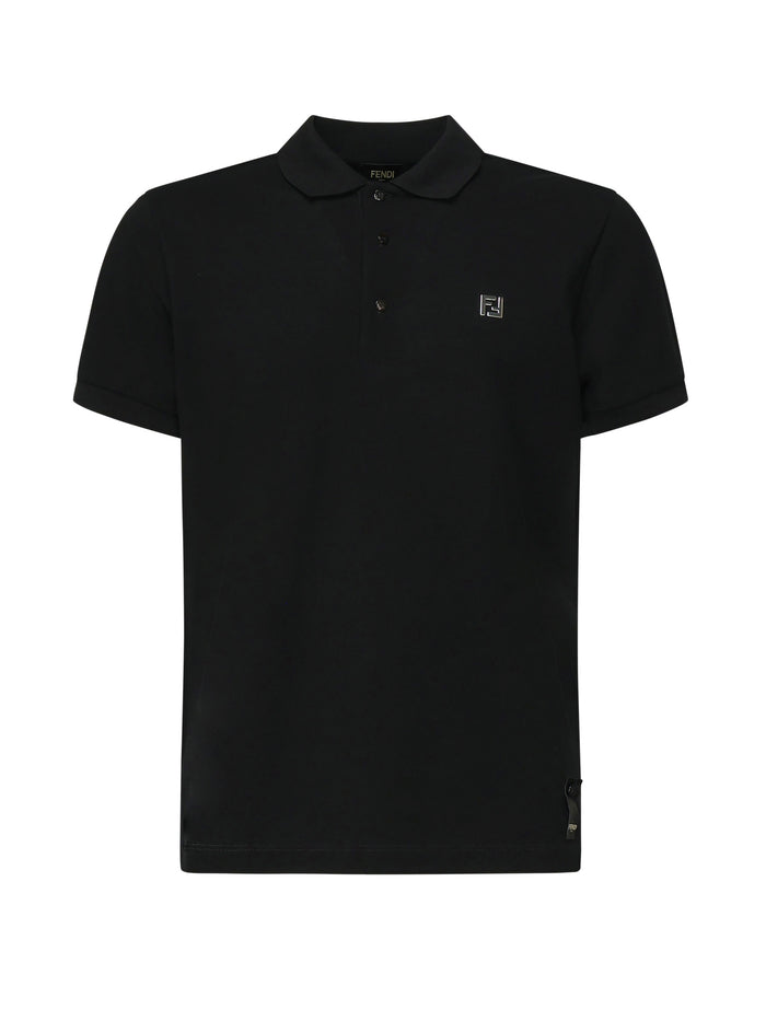 Fendi T-Shirts And Polos Black Cotton