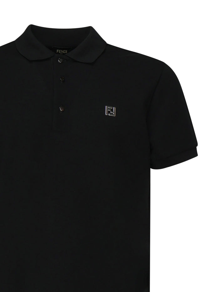 Fendi T-Shirts And Polos Black Cotton