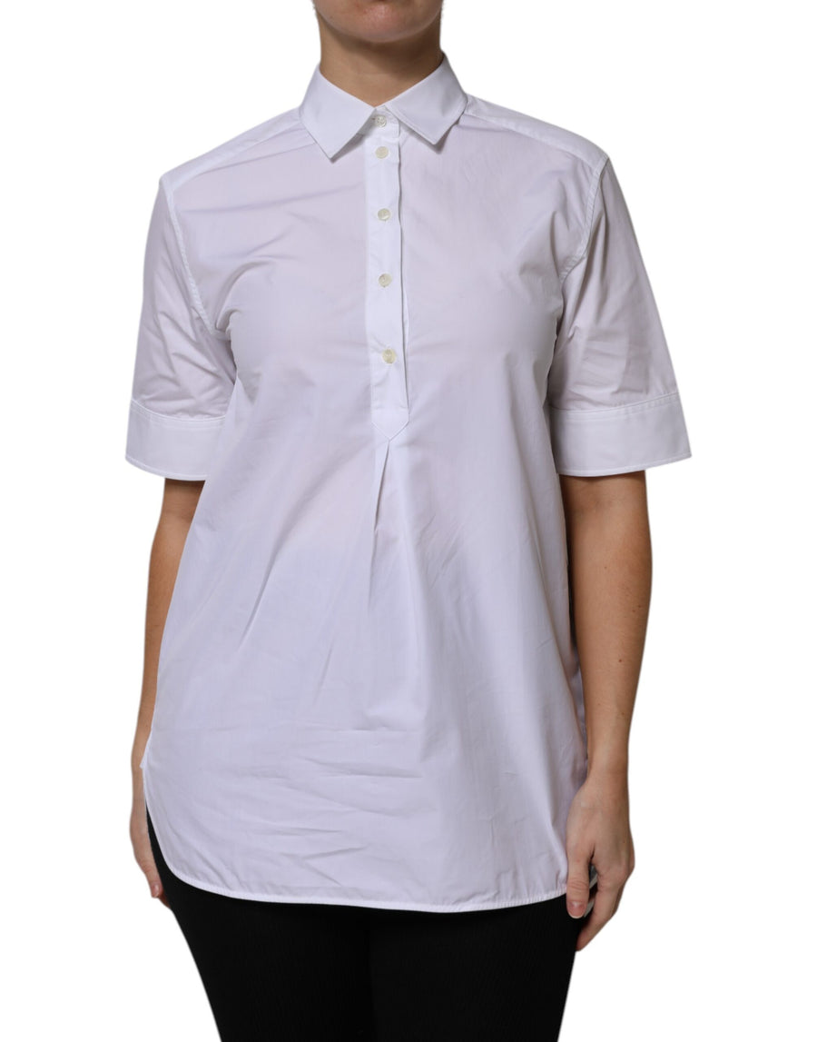 Dolce & Gabbana 100% Cotton polo in white