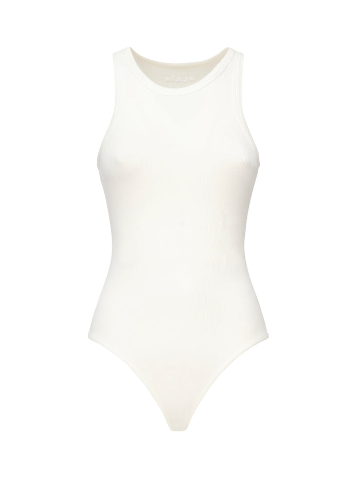 Alaia Top White Cotton Viscose Elastane