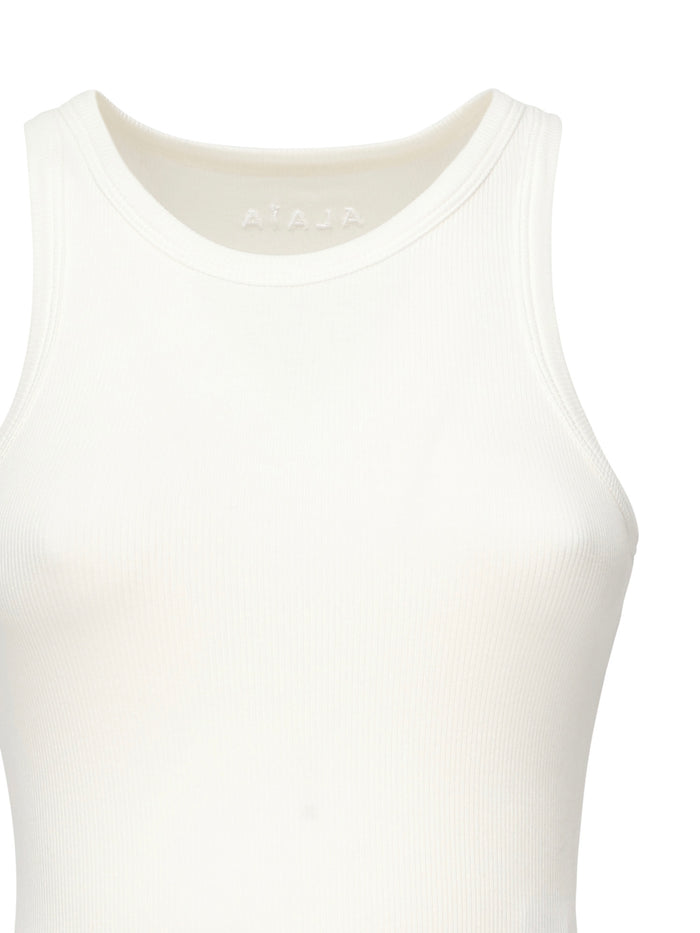 Alaia Top White Cotton Viscose Elastane