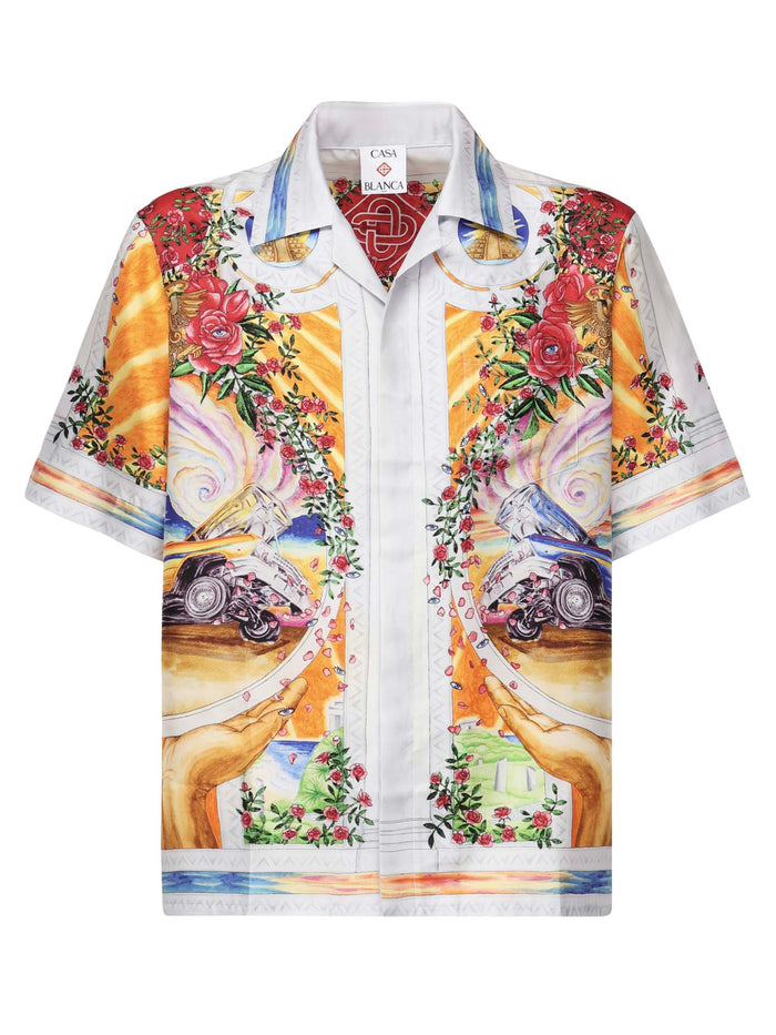 Casablanca Shirts White/multi Silk