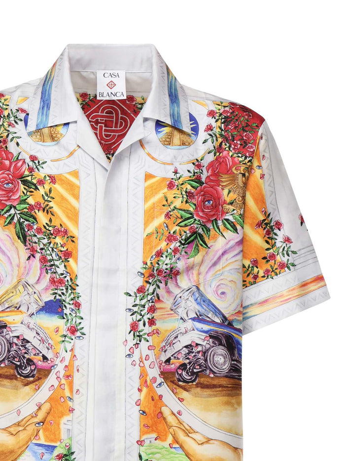 Casablanca Shirts White/multi Silk