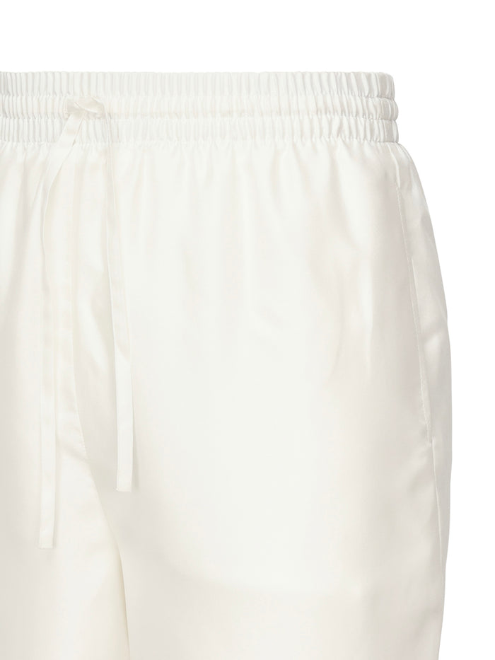 Casablanca Shorts White Silk