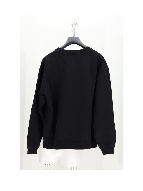 Relaxed Sweatshirt Black-White-Red Black/white/red Cotton Sweatshirts