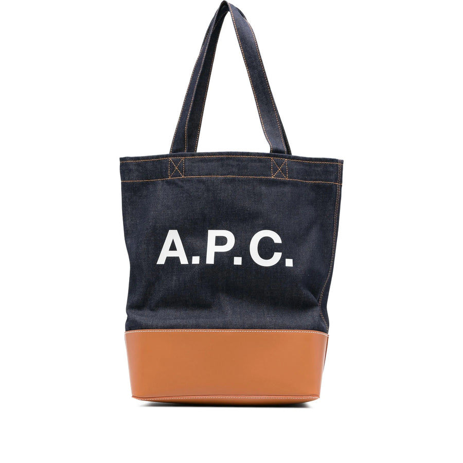 Bum Bag Denim Calf Leather Blue-Brown Blue/brown Shoulder