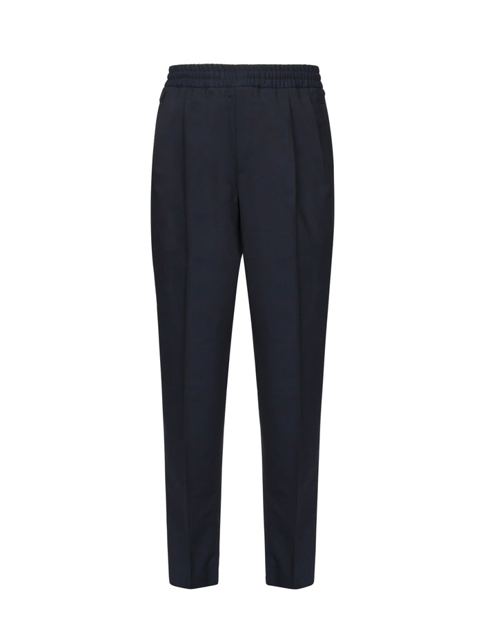Zegna Trousers Blue Navy Wool