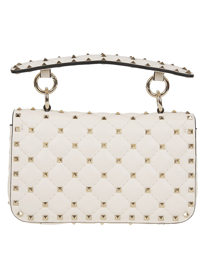 Small Shoulder Bag Rockstud Spike White Borsa