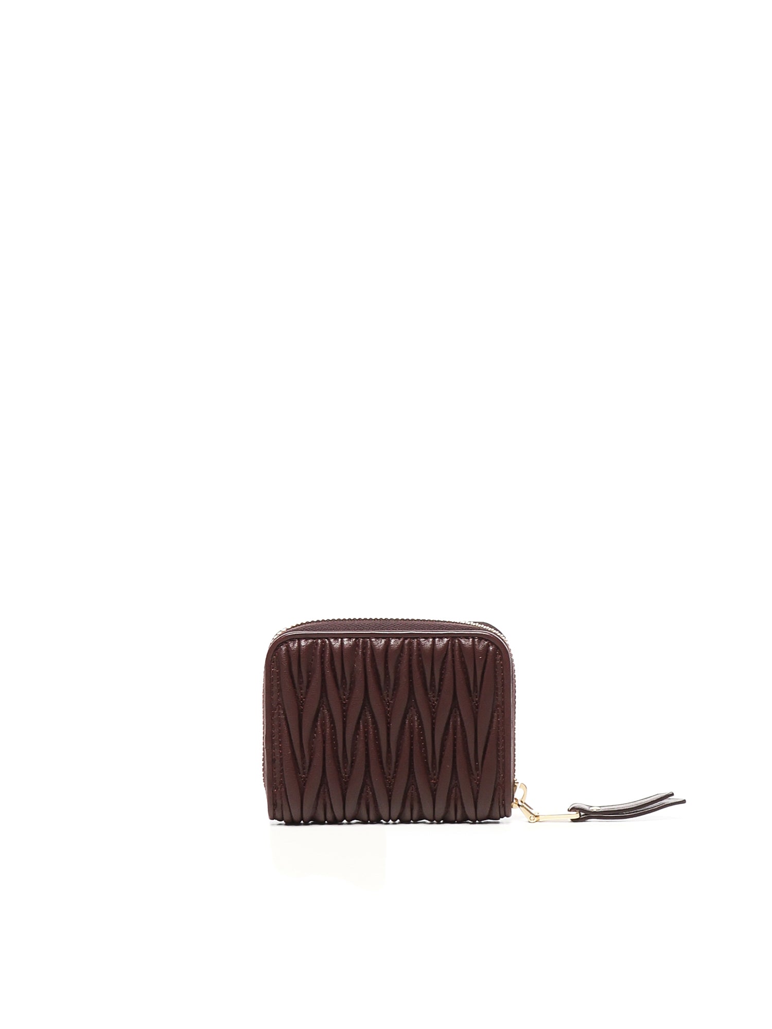 Miu Wallets Bordeaux Lambskin