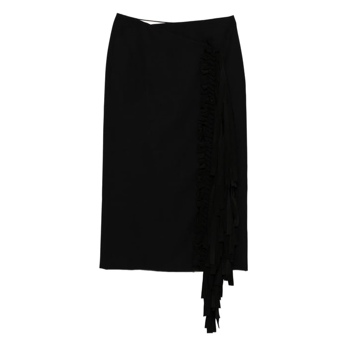 Skirt Carven Blue Silk: 100