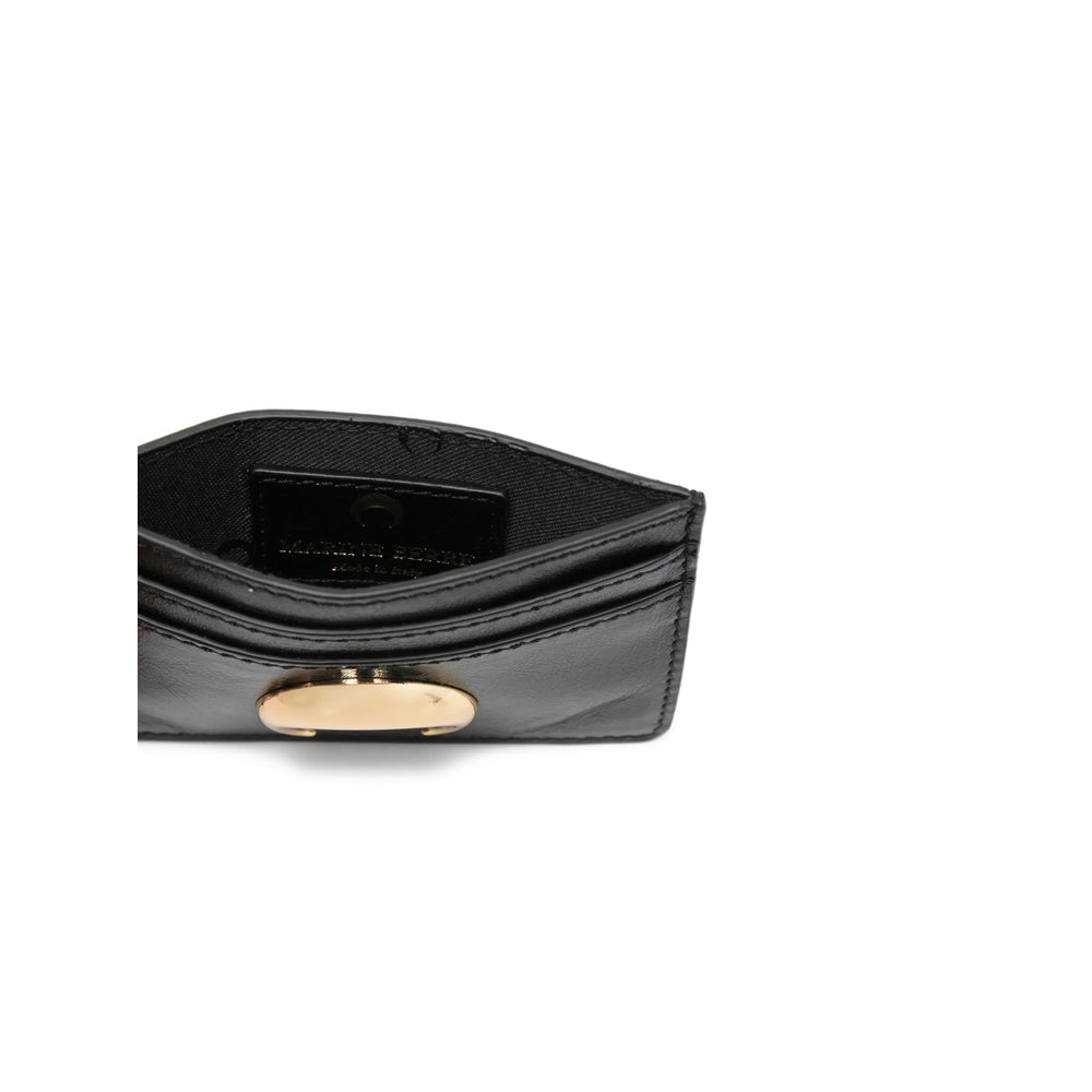 Small Leather Goods Marine Serre Black Calf Leather: 100