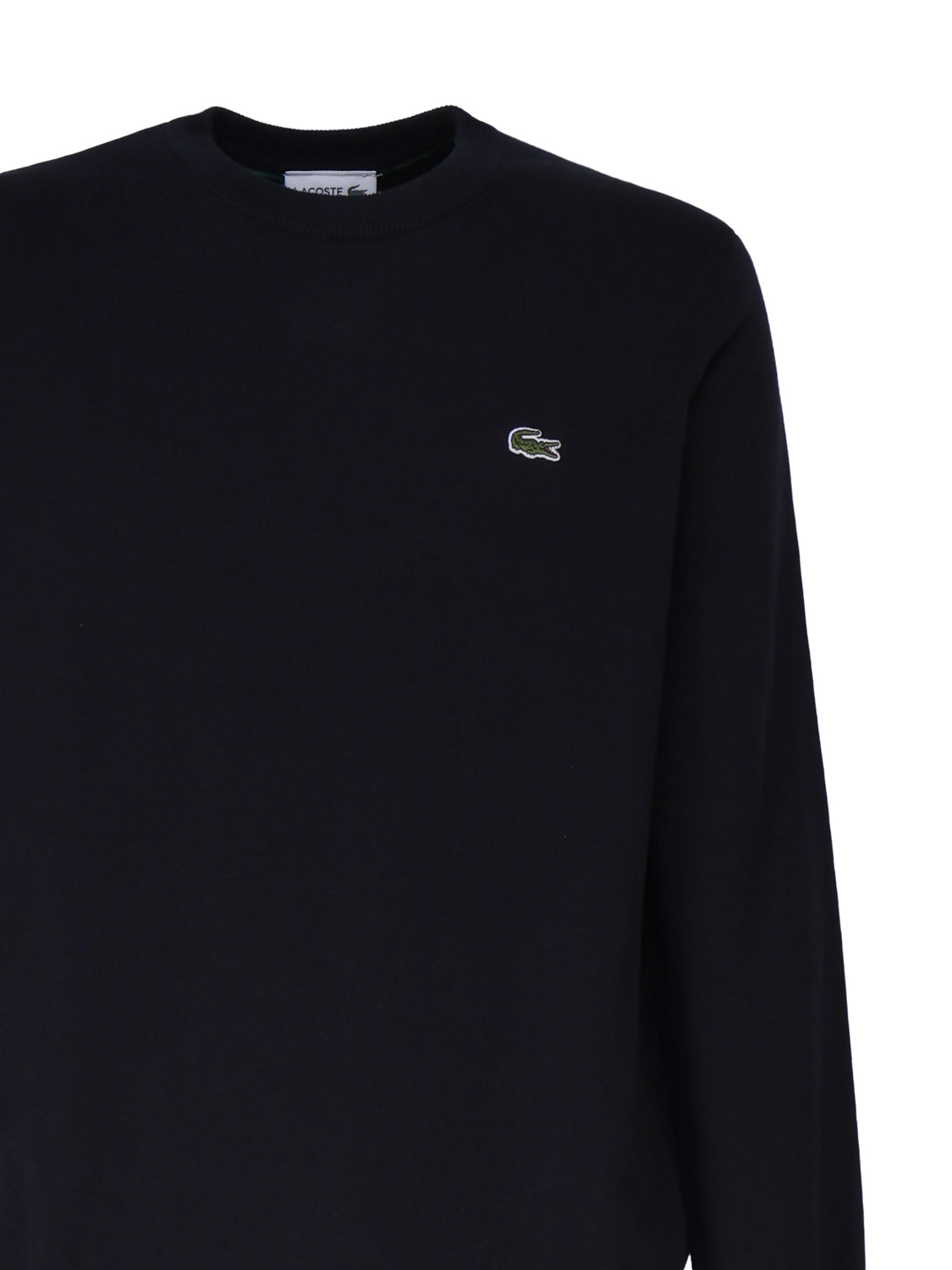 Lacoste Sweaters Black Cotton Polyestere