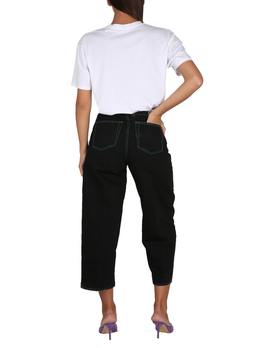 Margie Pants Black Cotton Jean