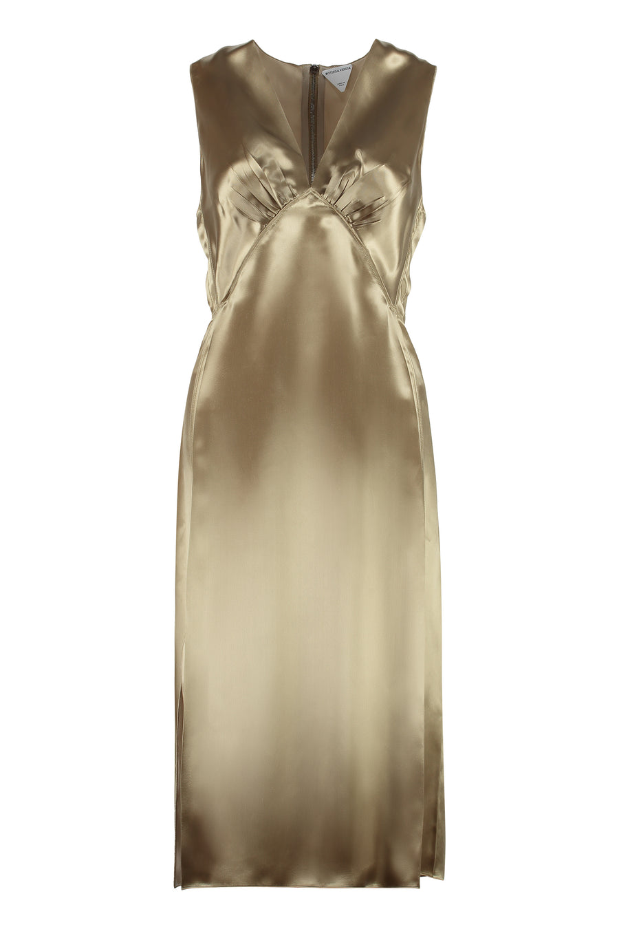 Satin Dress Sesame Acetate