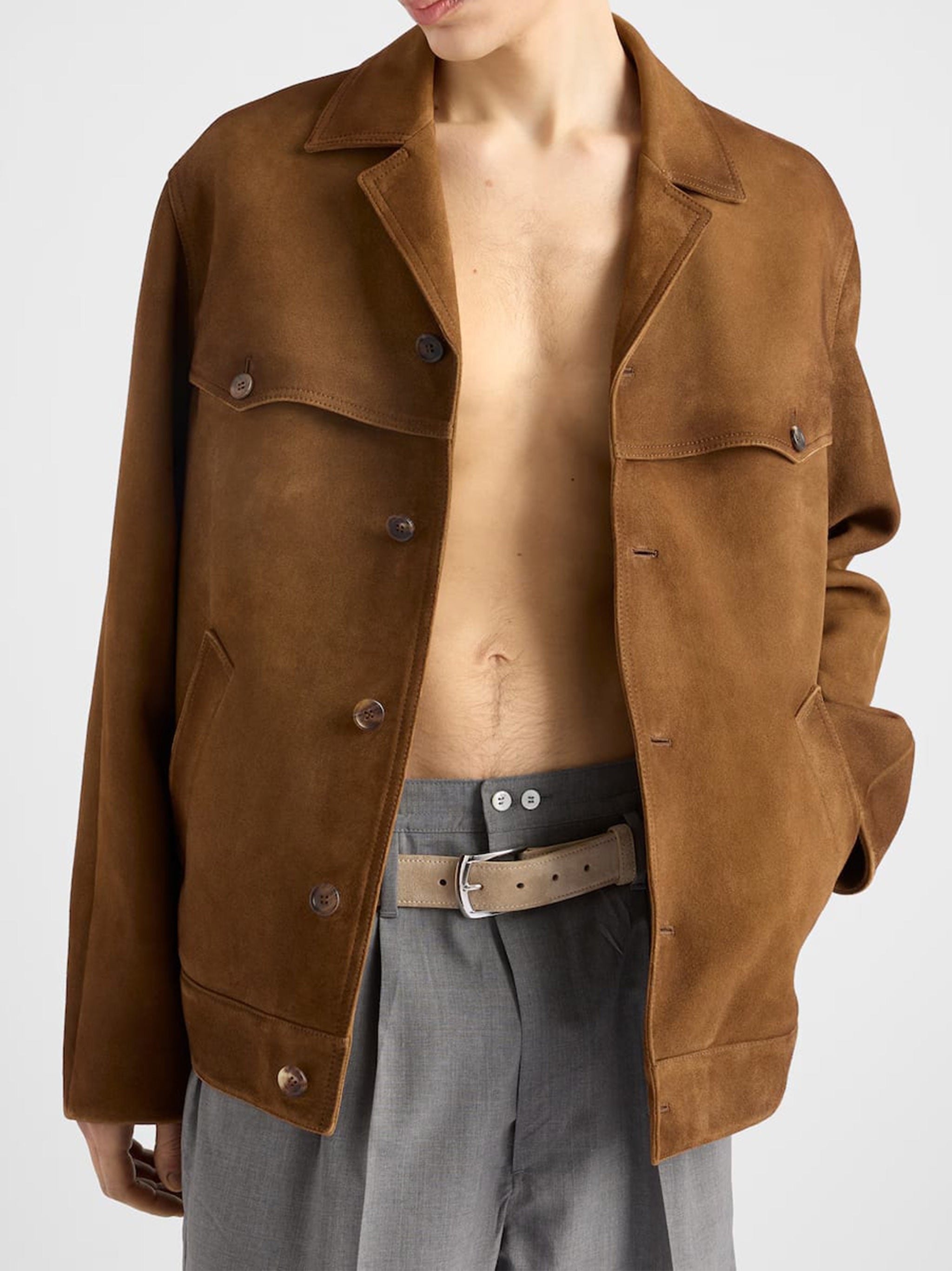 Blouson Brown Lamb Skin | Giacca