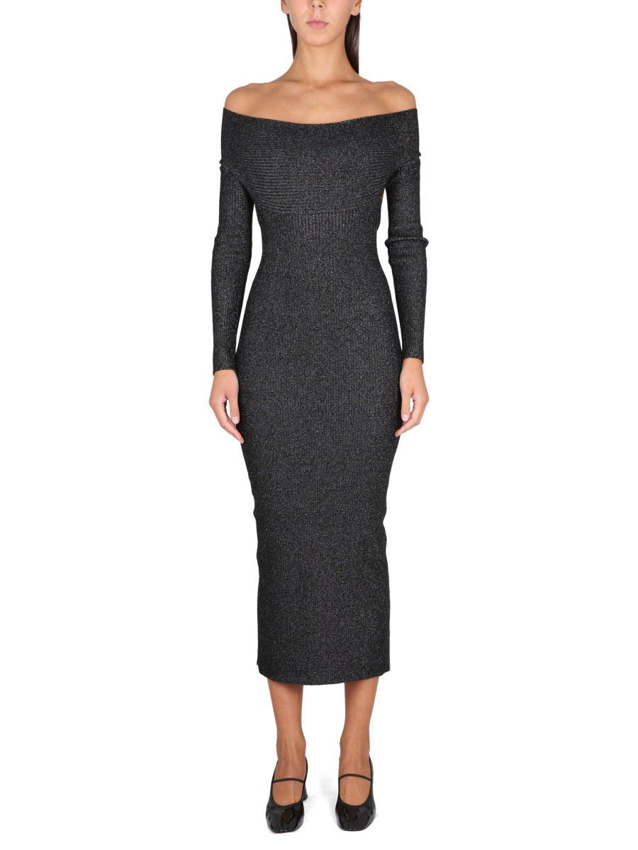 Marisole Dress Black Virgin Wool