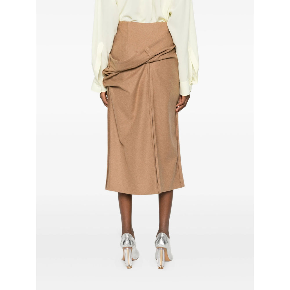 Skirt The Garment Brown/gold Polyamide: 30