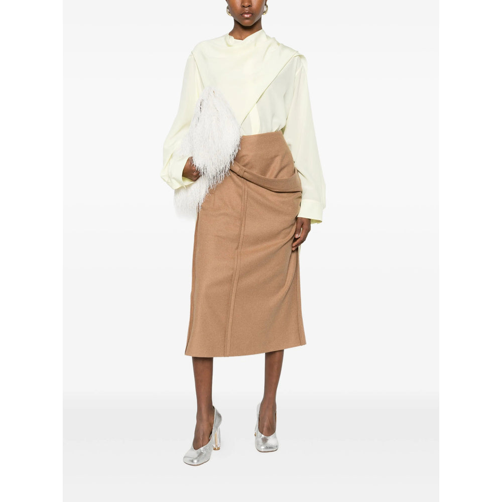 Skirt The Garment Brown/gold Polyamide: 30
