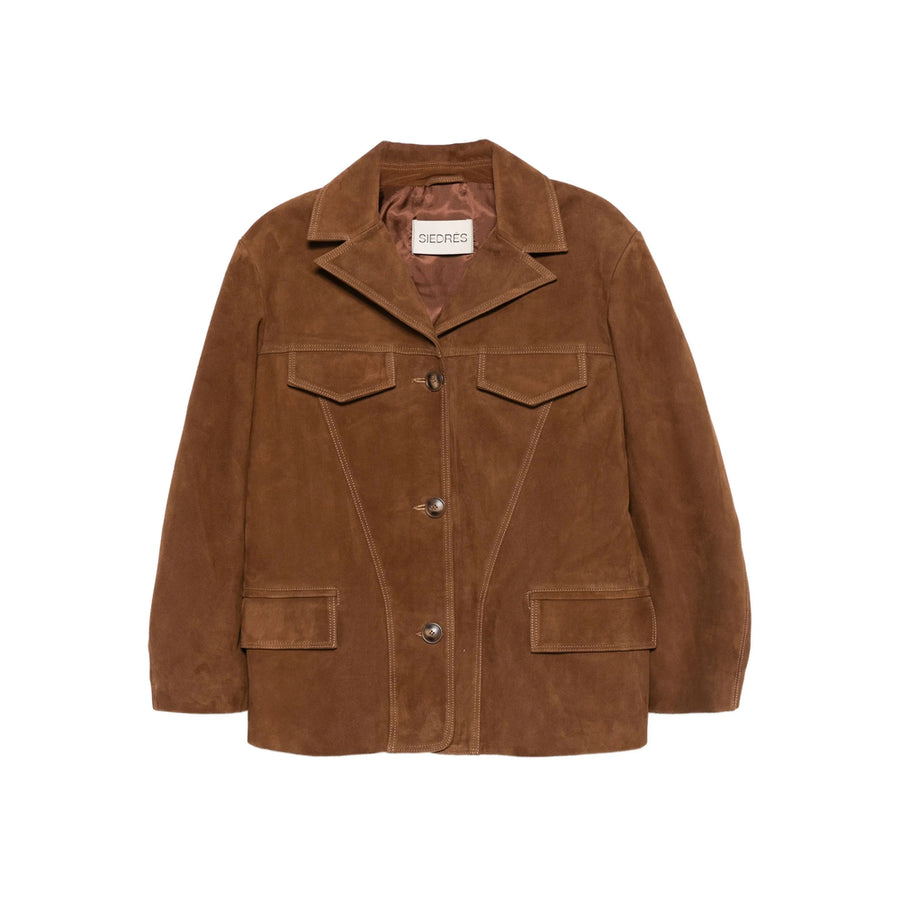Siedres Brown Outerwear Sheep Suede Leather Jackets