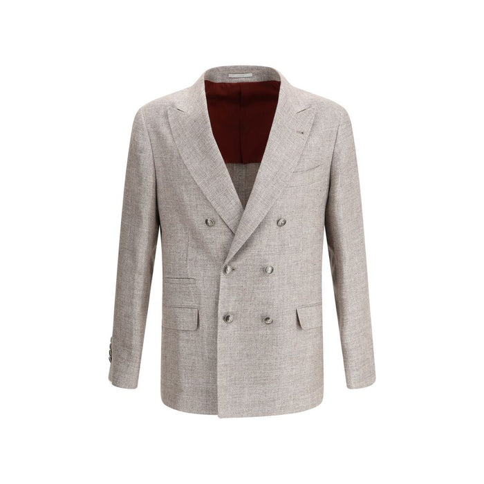 Brunello Cucinelli 74% Linen blazer in brown