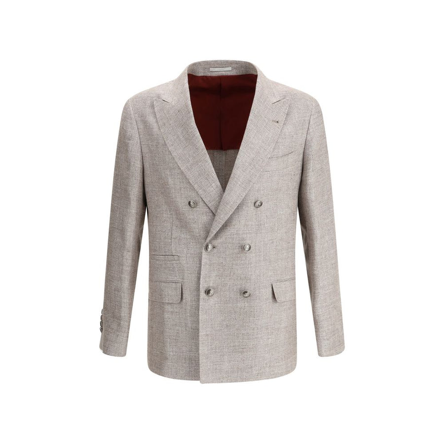 Brunello Cucinelli 74% Linen blazer in brown