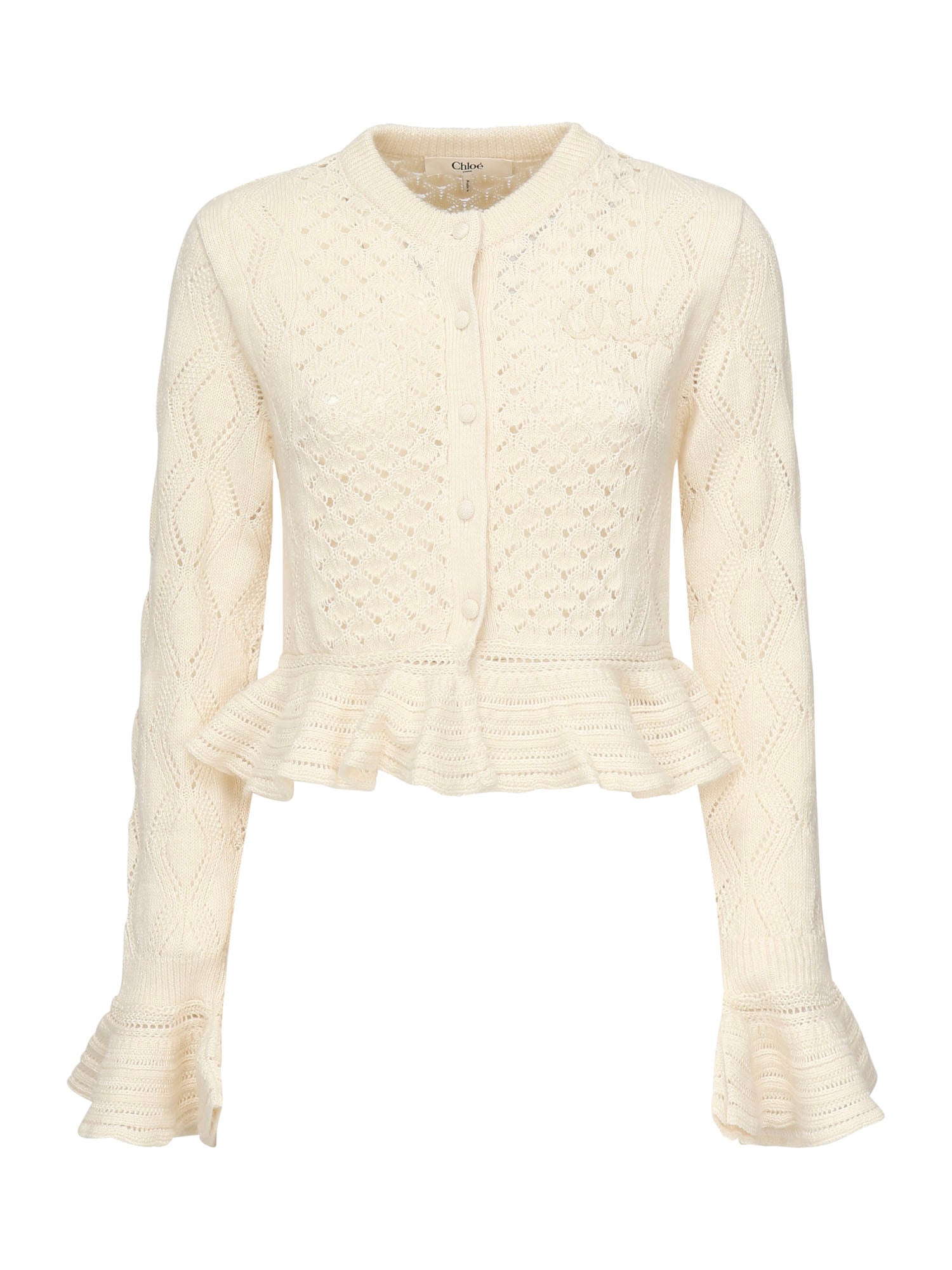 Chloè Sweaters White Cotton