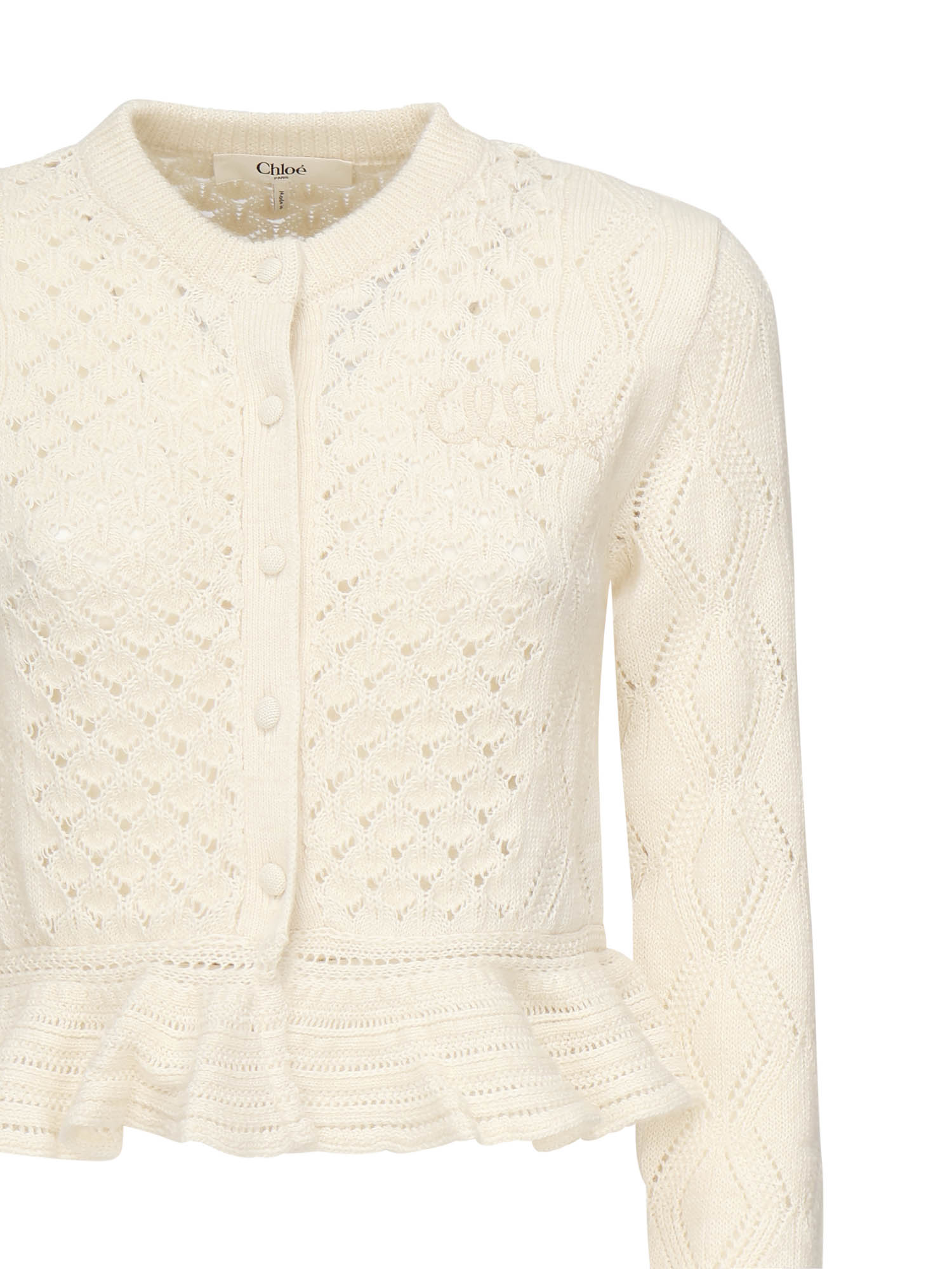 Chloè Sweaters White Cotton