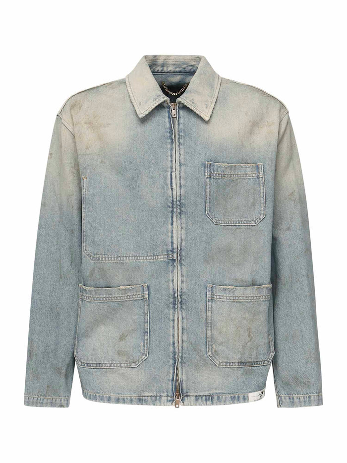 Golden Goose Coats Blue Cotton