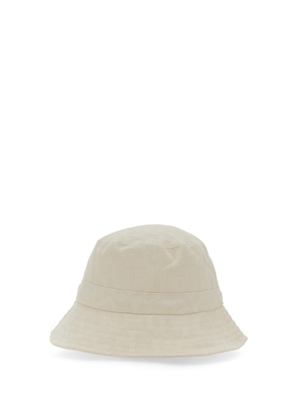 Monogram Bucket Hat White Cotton