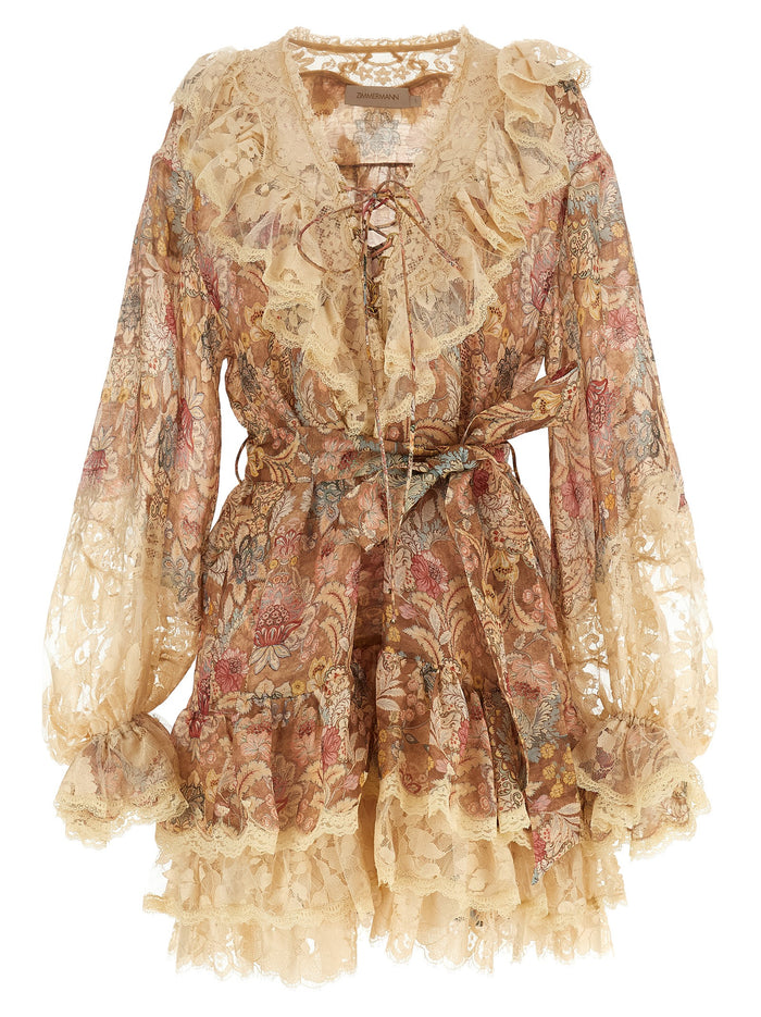 Rebellion Dress Beige Linen
