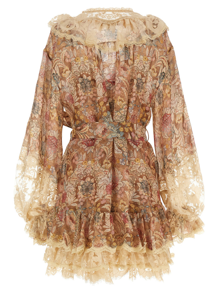 Rebellion Dress Beige Linen