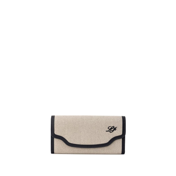 Loro Piana Cotton wallet in beige