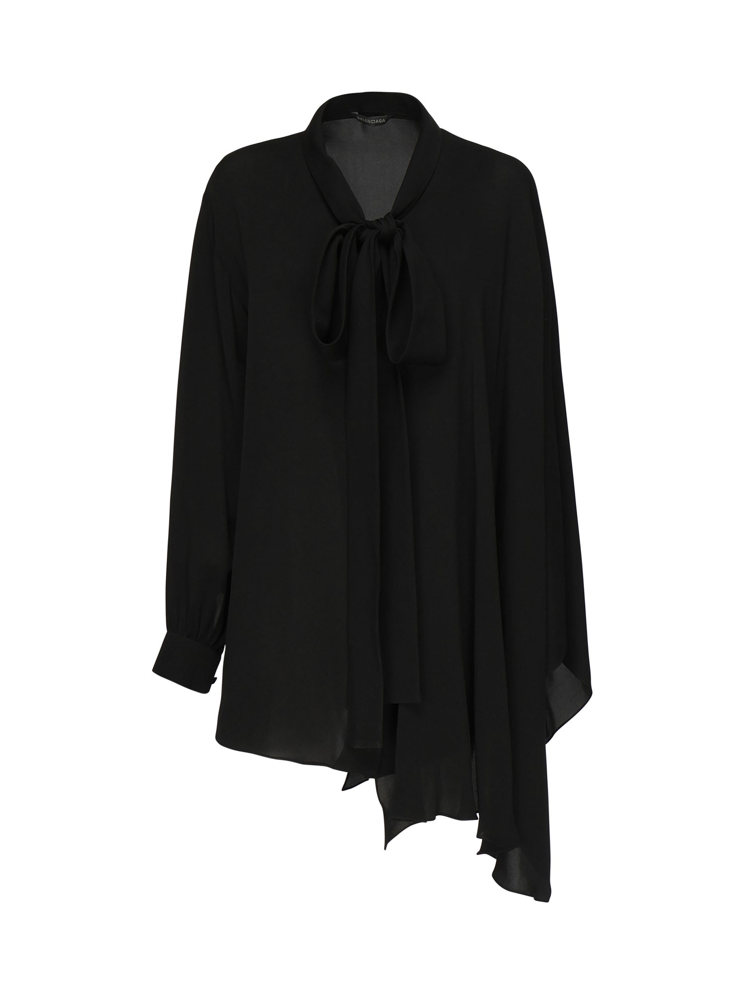 Balenciaga Shirts Black Silk